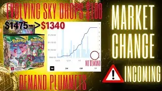 NOT CLICKBAIT - EVOLVING SKIES DROPS $125 - LOW SWSH BOOSTER BOX DEMAND - CROWN ZENITH LIQUIDATION