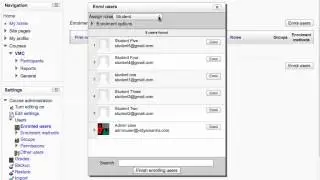 Moodle - Enrolling users in Moodle course