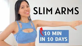 SLIMMER ARMS IN 10 DAYS, daily routine to burn bra bulge, armpit fat, tone up upper body. Hana Milly