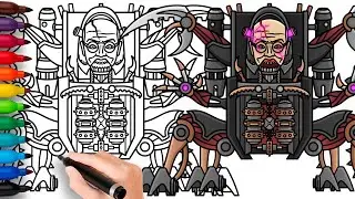 COMO DIBUJAR a SCORPION ZOMBIE CHIEF SCIENTIST | Skibidi Toilet Zombie Universe - fácil dibujo