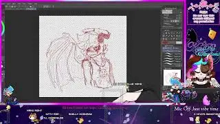 Music Only. Streaming doing some artwork~!
