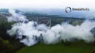 Sprengung Autobahn Talbrücke Siegen Eisern 18.10.2020