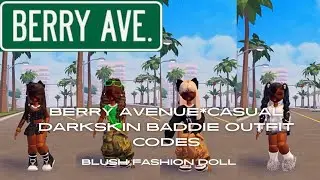 Berry AvenueCasual Darkskin Baddie Outfit Codes*Blush Fashion doll