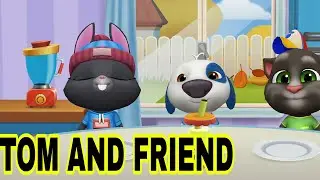 MY TALKING TOM FRIEND drink apple juice