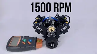 V4 Pneumatic motor/small cylinders 1500rpm!