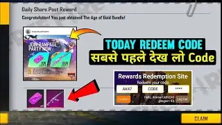free fire rampage party redeem code  free fire redeem code today  22 June redeem code today