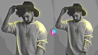3D Glowing Sketch Photo Editing Tutorial | How To Add Glowing Effect | PicsArt Tutorial Editing
