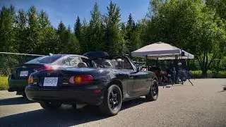 (Trackside View) Mazda Miata NB1 @ Cariboo Raceway Park, Quesnel - Aug 13, 2023
