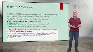 English Grammar: Cleft sentences |  | UPV