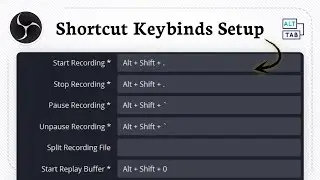 How to set up hotkeys in OBS Studio (Recording Actions)