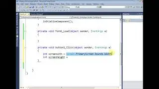 How can I get the active screen dimensions in C#