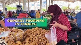 Amazing Local BAZAAR in Turkey | CHEAP Grocery Shopping in Turkey