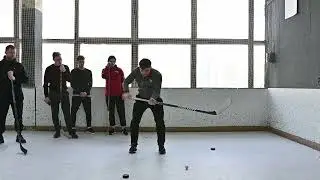 Обучение технике владения клюшкой на сухом льду, Сычев Е.А.