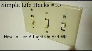 How to turn a light on and off