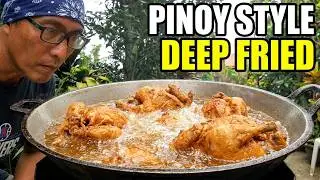 Pinoy CHICKEN LECHON KAWALI cooked at the Backyard ~ Dec.2018
