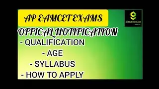 AP EAMCET exams information 2021 || Government exams notification 2021