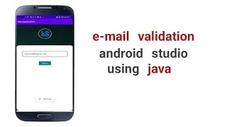 Email Validation in Android studio using java | Hindi