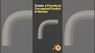 Create a Procedural Corrugated Conduit | Pipe in Blender 