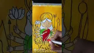 Navratri Day 3: Chandraghanta | Navratri Painting