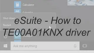 [KNX - EN] eSuite - How to upload TE00A01KNX driver