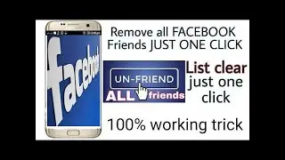 How to remove all your facebook friends in one click