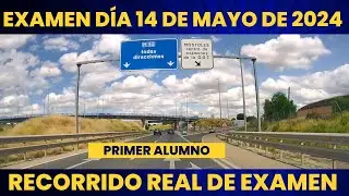 EXAMEN PRÁCTICO de CONDUCIR en MÓSTOLES - DÍA 14 de MAYO - RECORRIDO REAL.