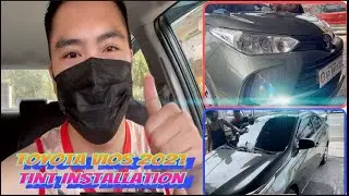 TOYOTA VIOS 2021 XE CVT Alumina Jade Metallic Ride Test and Tint Installation / Initial Review