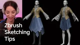 Tips on how to sculpt a Zbrush garment sketch
