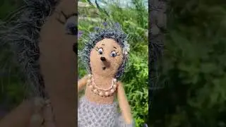 Ежиха-модница. Валяние из шерсти. 
