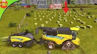 Grass Cutting || grass bales making ||  how to cutting grass in fs 16 || big no. of vales in fs 16