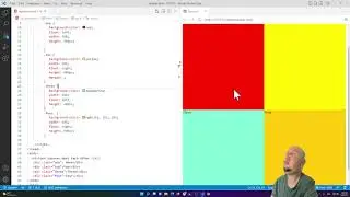 How to Place Four Divs In a Box next to Each Other CSS GRID