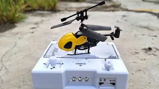 Micro Drone RC Helicopter 3.5 CH Unboxing & Test