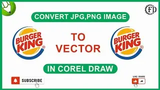 Convert JPG,PNG Image To vector in coreldraw.| Corel Draw मैं वेक्टर इमेज कैसे बनाएं।