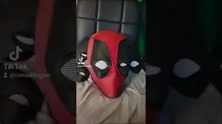 3D Printing Deadpool Mask with changeable eyes #deadpool #marvel #cosplay #mervel #funny