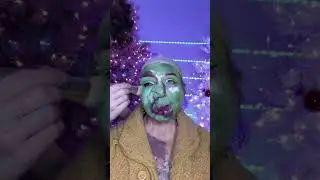 Grinch Makeup Transformation on my Mom!