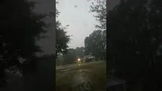 Reported funnel cloud/Severe Thunderstorm continuous cloud to ground lightning.