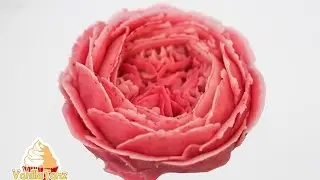 My first try English rose with the bean paste
