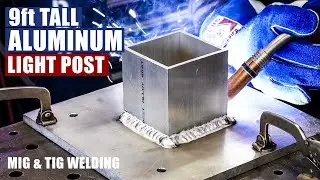 9ft Tall Aluminum Light Post Build | JIMBO'S GARAGE