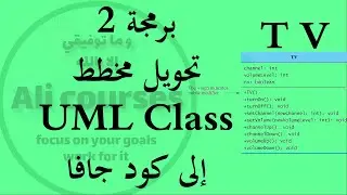 برمجة 2 | تحويل مخطط الـ UML Class للكلاس TV إلى كود جافا (مع شرح مختصر)