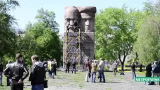 Демонтаж памятника чекистам в Киеве 28 04 2016