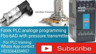 FATEK PLC ANALOG SCALLING/6AD ANALOG PROGRAMMING AND HARDWARE WIRING.