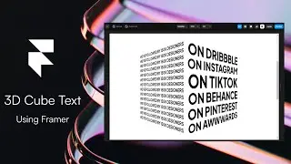 How to Create a 3D Rotating Text Cube in Framer | Scroll Animation
