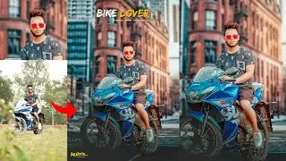 Photoshop Bike Lover Photo Editing | Instagram Viral Photo Editing | Photoshop Cc 2020 | Hrs Editz