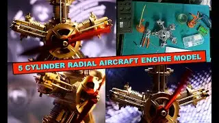 5 cylinder aircraft engine model