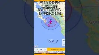 FUERTE SISMO 6.6 MEXICO ONDA SÍSMICA