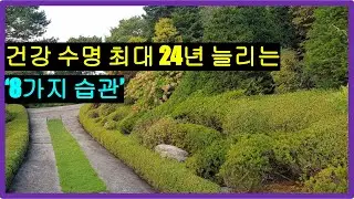 건강 수명 최대 24년 늘리는 8가지 습관