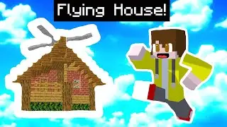 Minecraft, But I Have a FLYING HOUSE?