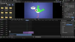 BLENDER 4.0 TUTORIAL :PART 2: BIRD ANIMATION || ADDING TEXT AND EDITING