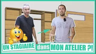 Un stagiaire dans mon atelier ?! Création de la tête de lit- Partie 1