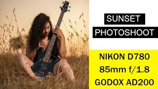 Sunset Photoshoot with Chrissy using the NIKON D780 (85mm f/1.8) and the GODOX AD200